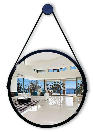 Espelho Redondo Decorativo Suspenso Com Alça 40cm + Suporte é boa?
