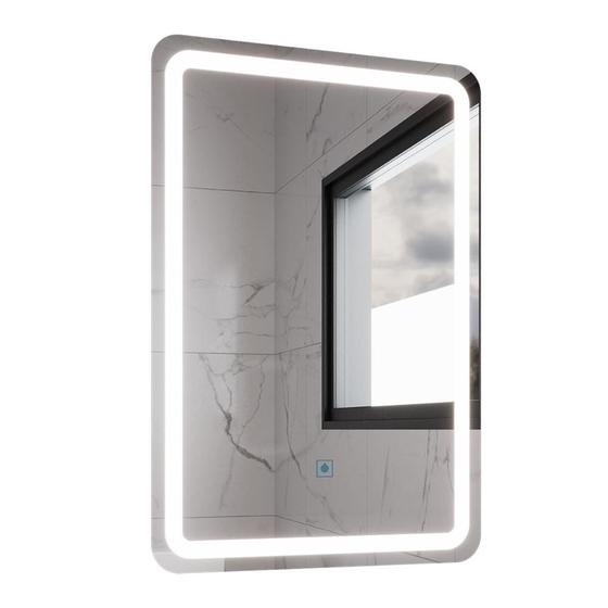 Imagem de Espelho Retangular com LED 60x40cm Touch Bivolt Moderno