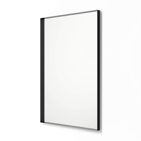 Imagem de Espelho Retangular de Metal Preto Better Bevel - 60x90cm