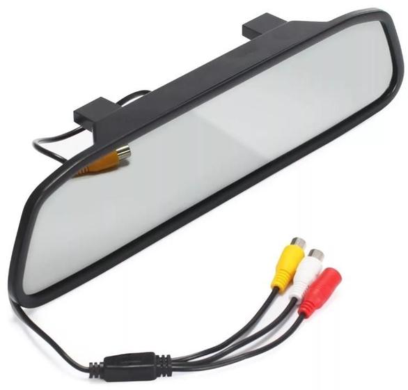 Imagem de Espelho Retrovisor c/ Tela 4.3mm + Câmera Ré  Knup KP-S107