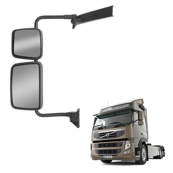 Imagem de Espelho Retrovisor com Auxiliar p Volvo VM 2006 em Diante LE