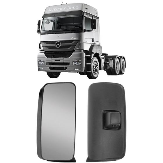 Imagem de Espelho retrovisor convexo c/ desemb. caminhão mb axor atego 2014 a 2021 l/d