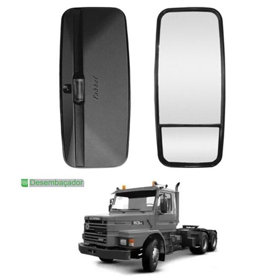 Imagem de Espelho Retrovisor Convexo para SC T/R 112 113 LD c Desemb