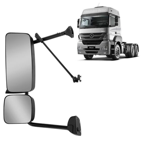 Imagem de Espelho Retrovisor e Auxiliar p Axor Atego 2010 2011 2012 LE