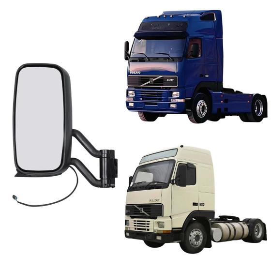 Imagem de Espelho Retrovisor Elétrico Esquerdo Fh12/ Fm12/ Nh12/ FM10 Com Desembaçador