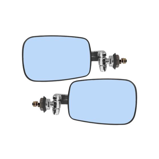 Imagem de Espelho Retrovisor Fusca Mexicano Braço Curto Convexo Azul
