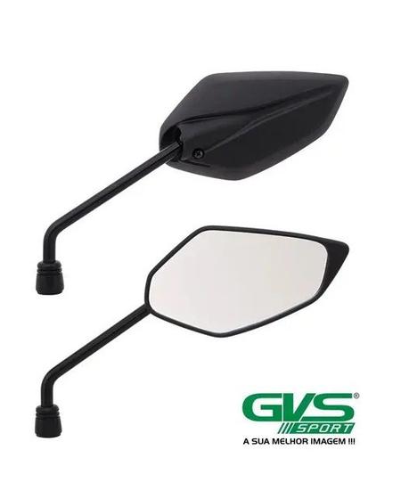 Imagem de Espelho retrovisor mini option preto gvs yamaha (par)