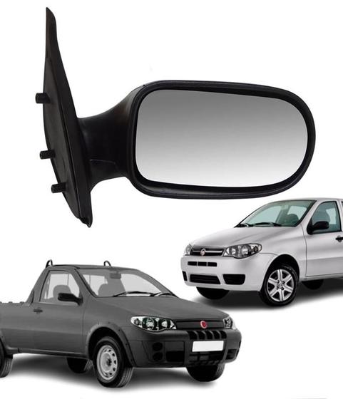 Imagem de Espelho retrovisor palio strada 04-07 2 p. fixo ld direito