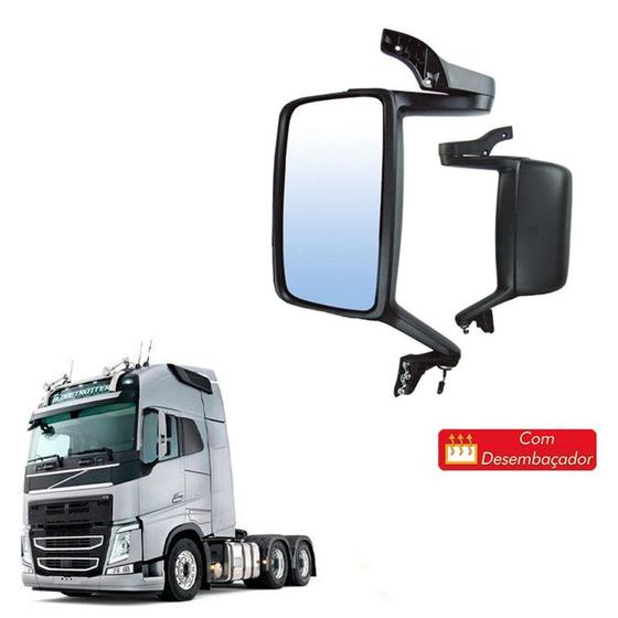 Imagem de Espelho Retrovisor Volvo Fh Fm 2012 2013 Le Com Desembaçador