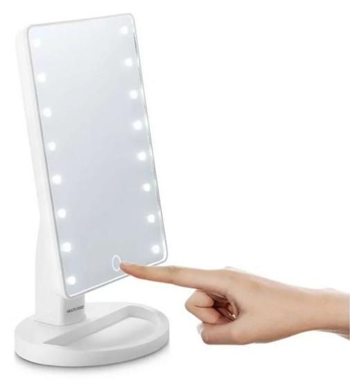 Imagem de Espelho Touch Led Maquiagem Brilho Ajustável 180º 16 Lâmpadas LED - Hc174