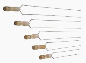 Espeto Churrasco Duplo 75 Cm - Metalurgica Mor Menor preço em Espeto Churrasco Duplo 75 Cm - Metalurgica Mor