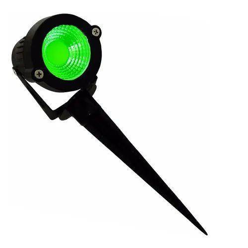 Imagem de Espeto De Jardim Luminária Led 5w Cob Lâmpada Verde Decoração Casa