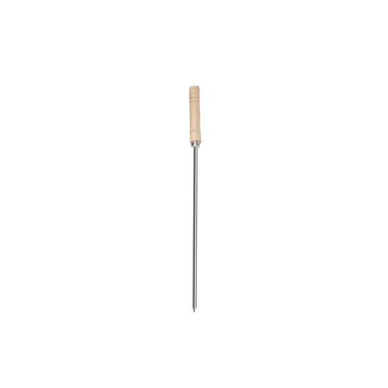 Imagem de Espeto Trinchante Simples Inox Cabo Madeira Churrasco 65cm