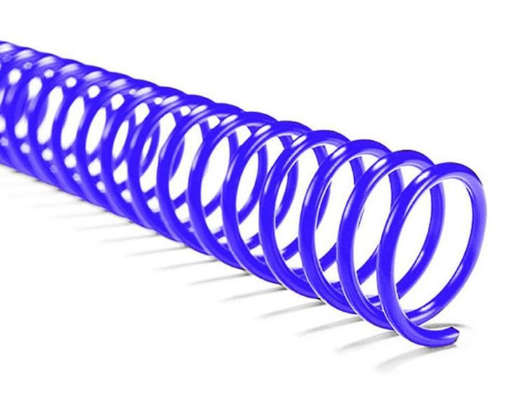 Imagem de Espiral Para Encadernação 7mm Azul Até 25 Fls 100 Unidades