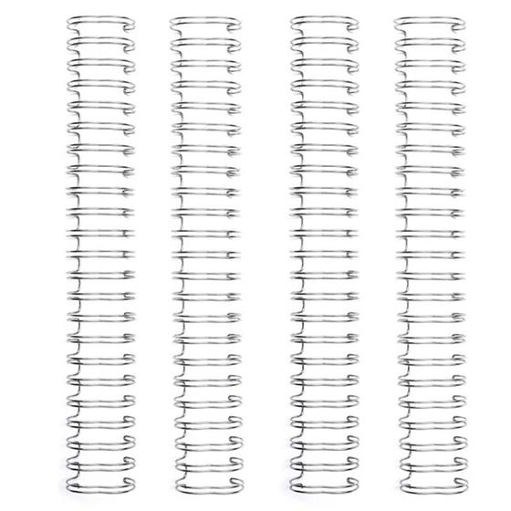 Imagem de Espiral para Encadernação Wire o Prata The Cinch 15mm - 4 Unidades