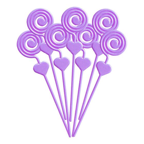Imagem de Espiral Porta Recado Para Artesanato 10 Unidades - Lilás