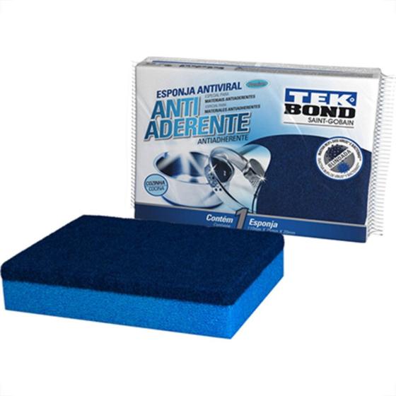 Imagem de Esponja Antiaderente Tekbond C/3 Azul