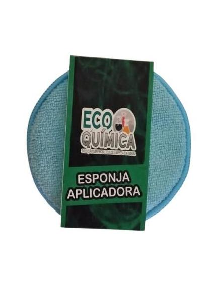 Imagem de Esponja aplicadora  azul microfibra