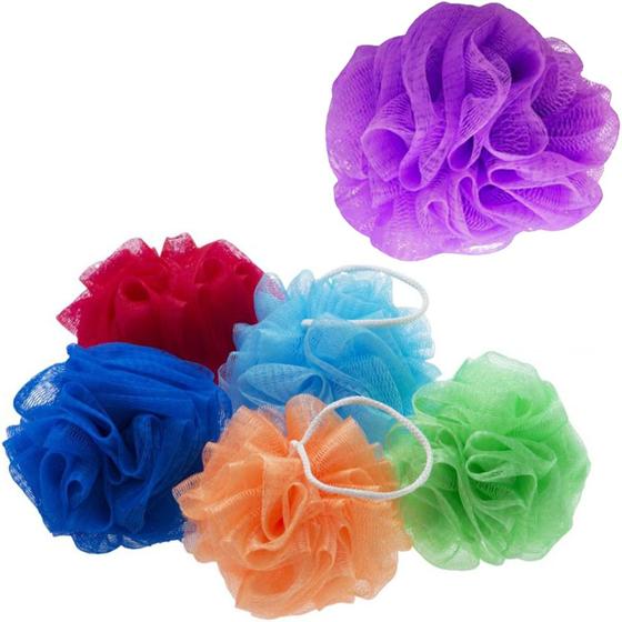 Esponja / bucha de nylon para banho colors 12cm Menor preço em Esponja / bucha de nylon para banho colors 12cm