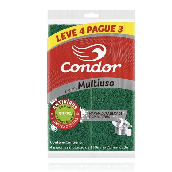 Imagem de Esponja CONDOR Dupla Face Multiuso R.1539 - Leve 4 Pague 3