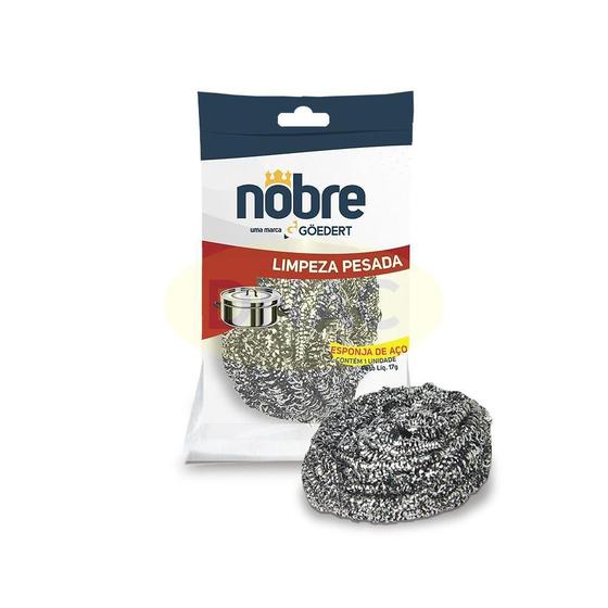 Esponja De Aço Inox Bucha Limpeza Pesada Com 10 Unidades - Nobre ...