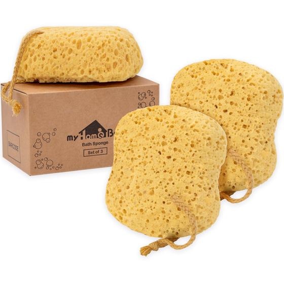 Imagem de Esponja de Banho MyHomeBody - Loofah de Espuma para Chuveiro (Pacote com 3)