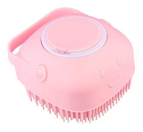 Imagem de Esponja De Silicone P/ Banho Massageadora Dispenser Shampoo