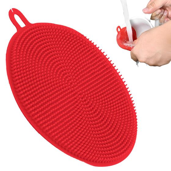 Imagem de Esponja de silicone para lavar louças cores variadas