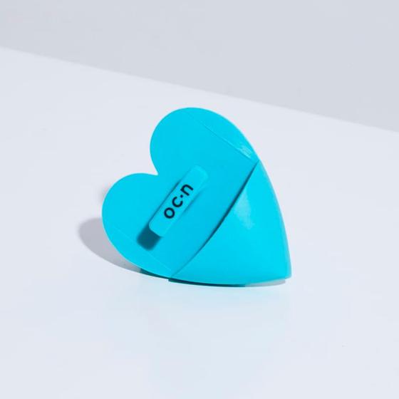 Imagem de Esponja de Silicone Para Limpeza Facial Azul Heart Sponge