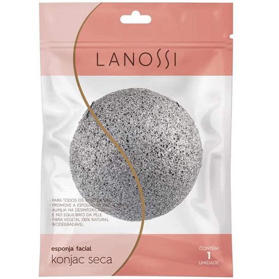 Imagem de Esponja Facial Konjac Seca Lanossi LS5009