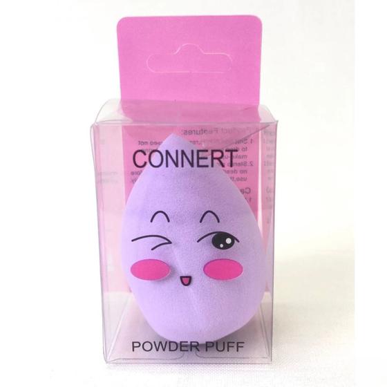 Imagem de Esponja Facial Maquiagem Formato Coxinha Connert Powder Puff