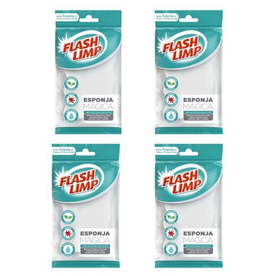 Imagem de Esponja Mágica Flash Limp - Kit com 4 unidades