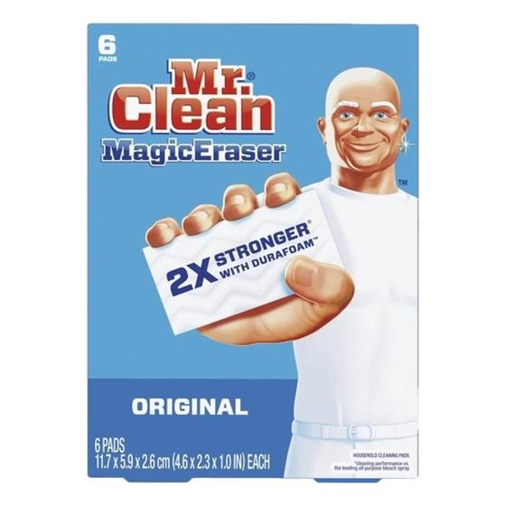 Imagem de Esponja Mágica Mr Clean 2X Stronger Com 6 Unidades