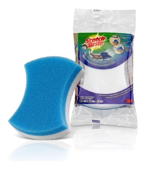 Imagem de Esponja magica scotch brite 3m azul/branca hb004105985