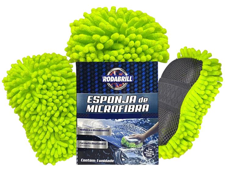 Imagem de Esponja Microfibra Para Lavagem Automotiva RODABRILL 545