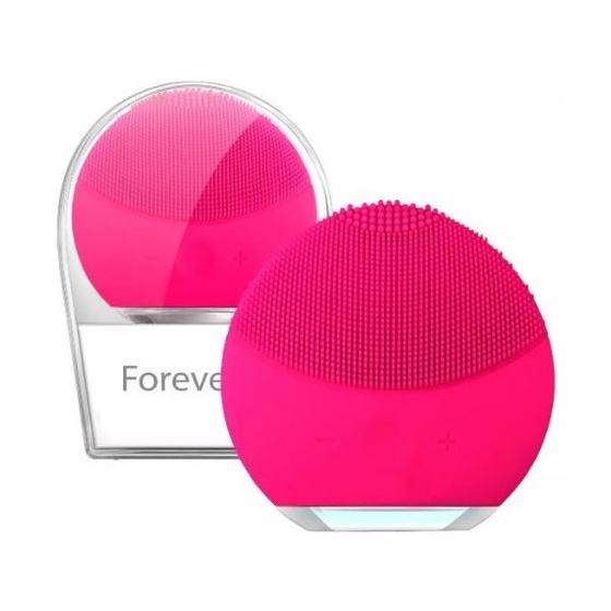 Imagem de Esponja Mini Elétrica Massageadora Para Limpeza Facial Pink