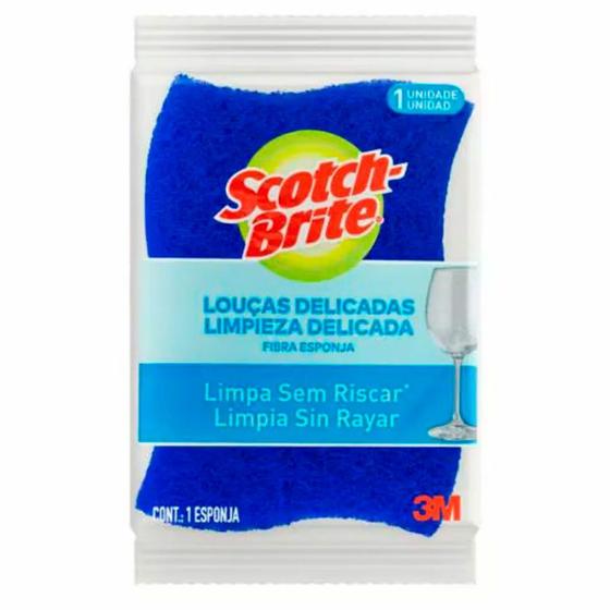 Imagem de Esponja Multiuso Não Risca Azul Scotch Brite 3M
