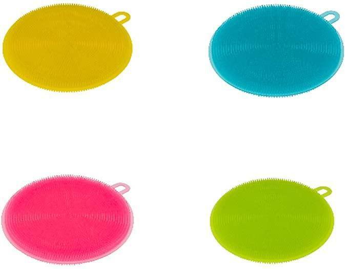 Imagem de Esponja Multiuso Silicone Redonda Cores Sortidas - Weck