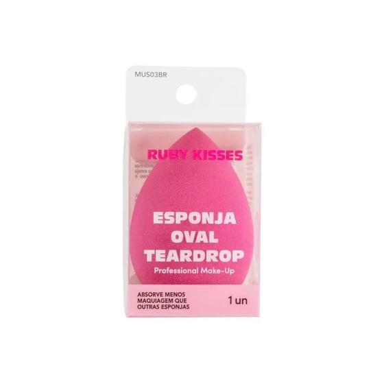 Imagem de Esponja Oval Teardrop Rosa 1 Un - Ruby Kisses