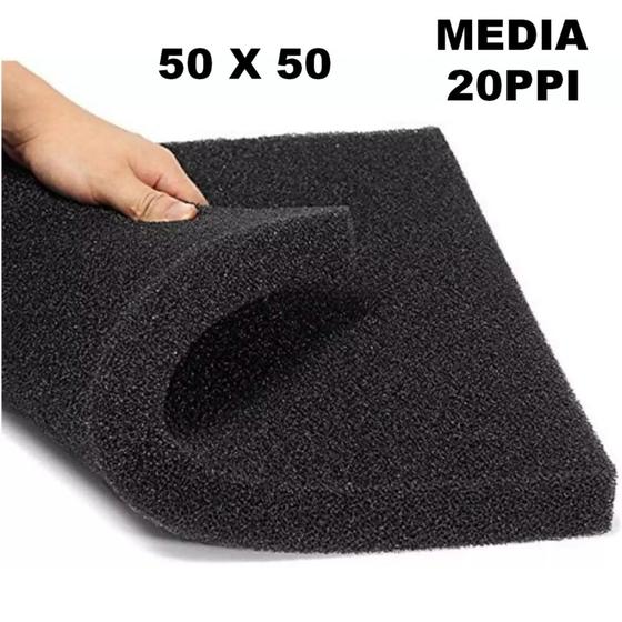 Esponja Para Filtragem Lagos, Aquários, Sump 50x50x5 - maxxi Imagem de Esponja Para Filtragem Lagos, Aquários, Sump 50x50x5
