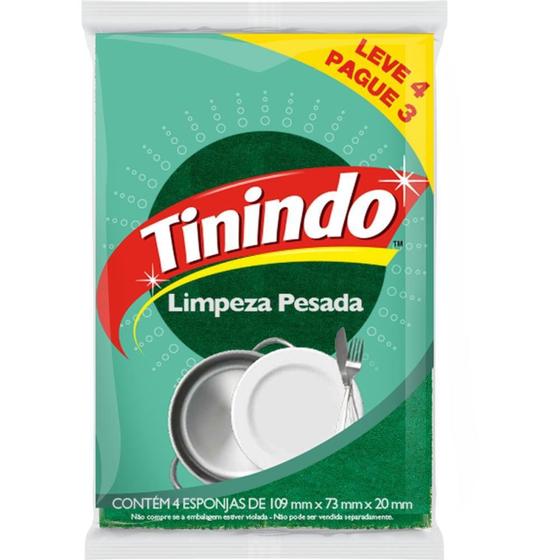 Imagem de Esponja para Limpeza Tinindo Leve 4 Pague 3