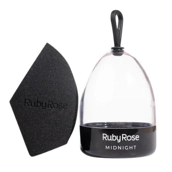 Imagem de Esponja Para Maquiagem Ruby Rose Midnight Preta 7,05G