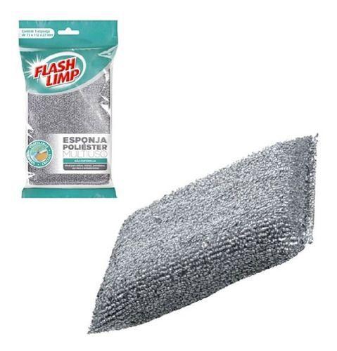 Imagem de Esponja Poliéster Multiuso Flash Limp Não Risca Cristal Nf
