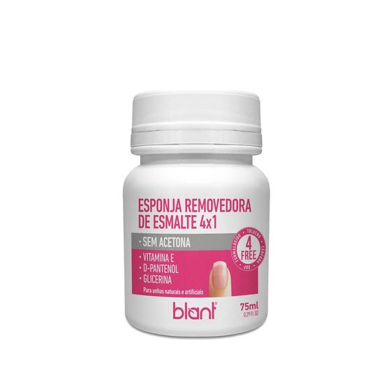 Imagem de Esponja Removedora de Esmalte Sem Acetona 4x1 75ml Blant