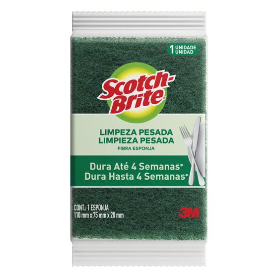 Imagem de Esponja Scotch-brite Limpeza Pesada Amarelo