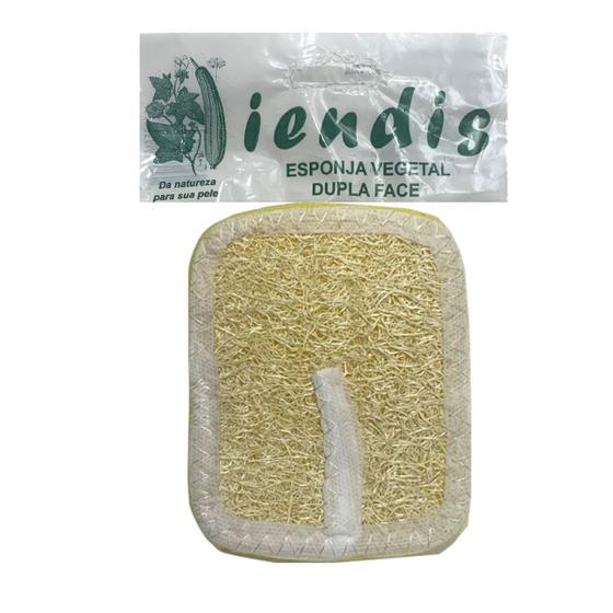 Imagem de Esponja Vegetal Dupla Face Ecológico Esfoleante e Macio Dermatológico Para Banhos Pc com 1 Unidade