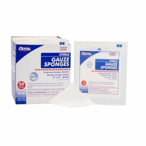 Imagem de Esponjas de Gaze Dukal - Pacote com 100 Unidades (2 Pacotes)
