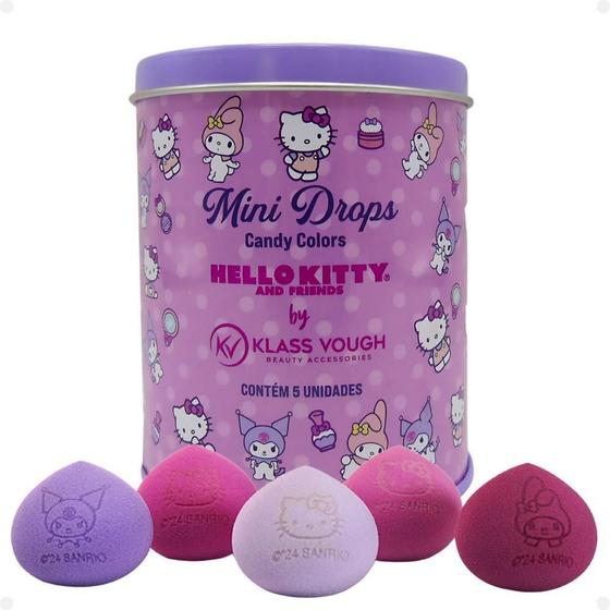 Imagem de Esponjas Mini Gota Hellokitty Klass Vough Candy Colors Com 5