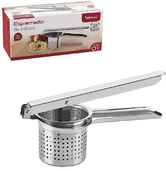 Imagem de Espremedor, Amassador, de Batatas, Inox, Wellmix