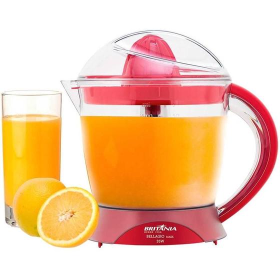 Imagem de Espremedor de Frutas Britânia Bellagio Maxx VM, 1.5L, Vermelho - 110V